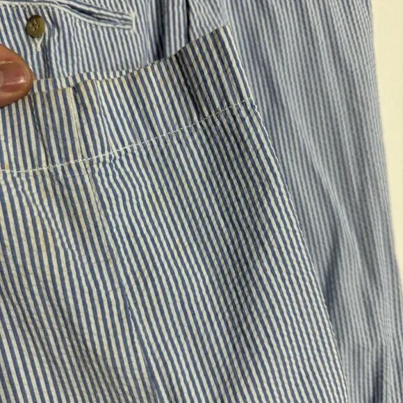 Polo Ralph Lauren Pants Mens 34 x‎ 30 Seersucker Blue - Picture 3 of 9